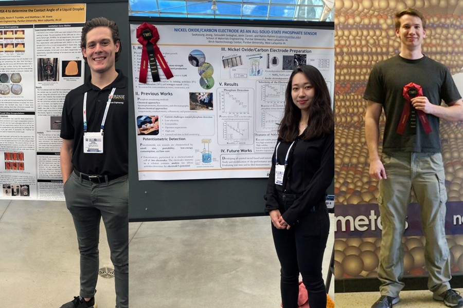 MSE students recognized by TMS for their poster presentations